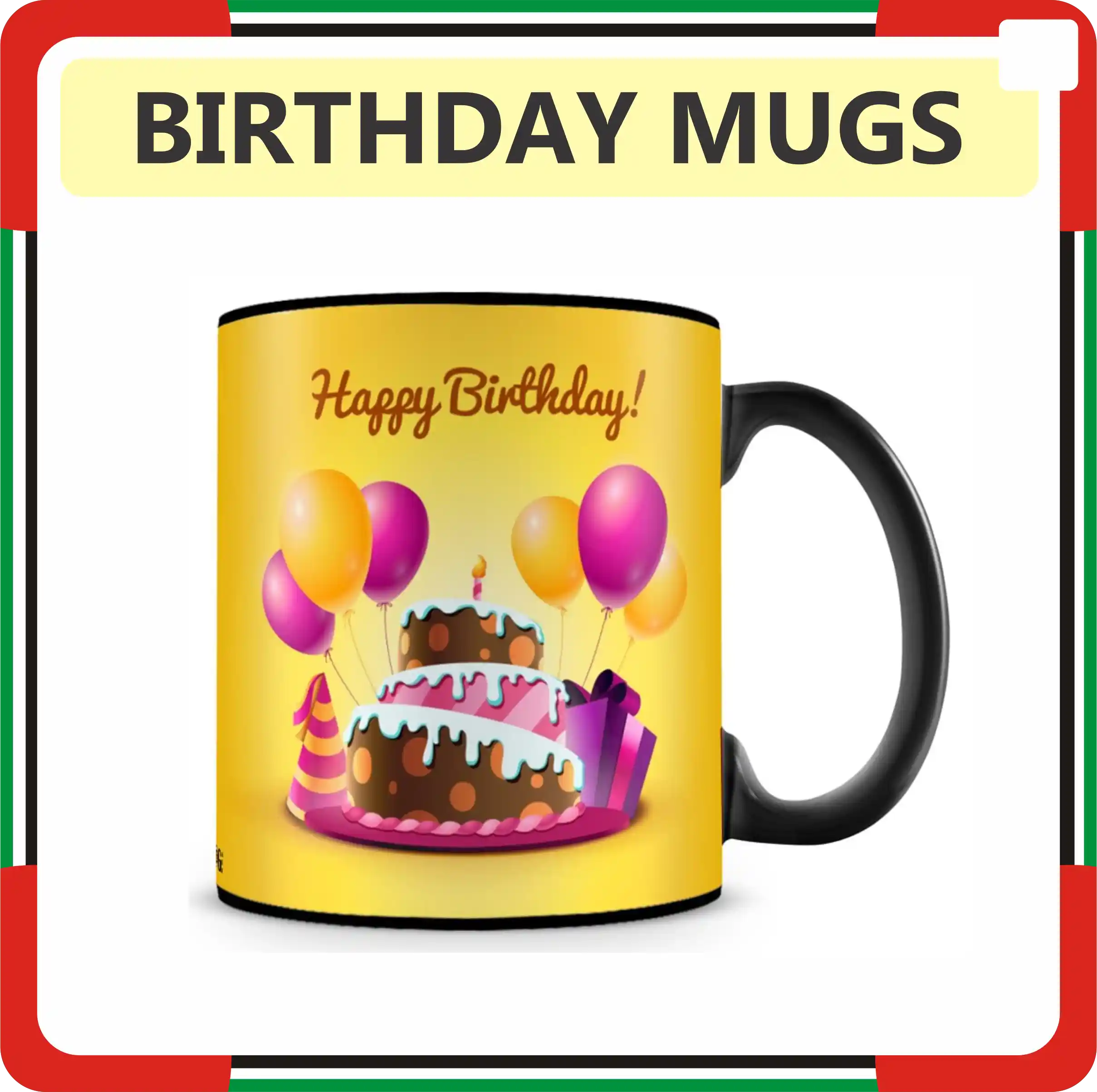 Birthday Cake Mug Printing in Dubai