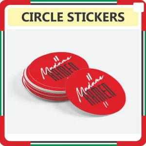 Circle Stickers Printing in UAE