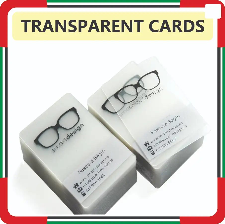 See Through - Transparent Business Cards Online in Dubai