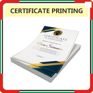 Certificate Printing in Dubai