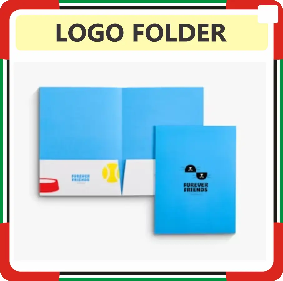 Logo Folder With Pockets