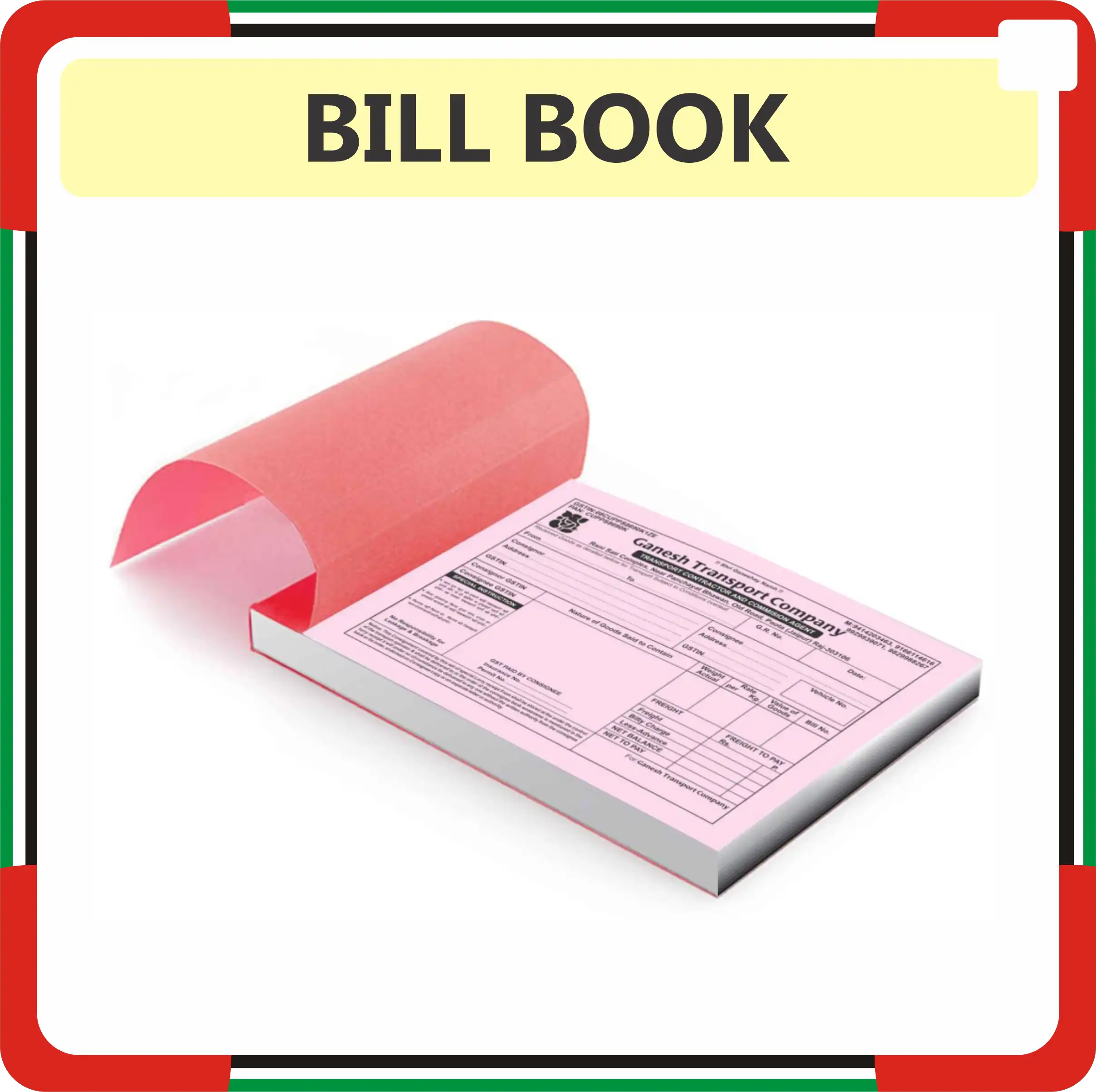 Bill Book Printing in Dubai UAE