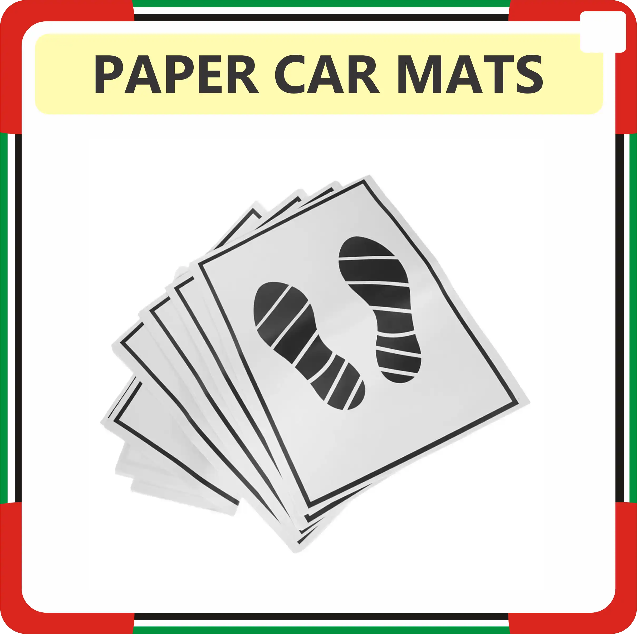 Paper Car Mats Printing in Dubai UAE