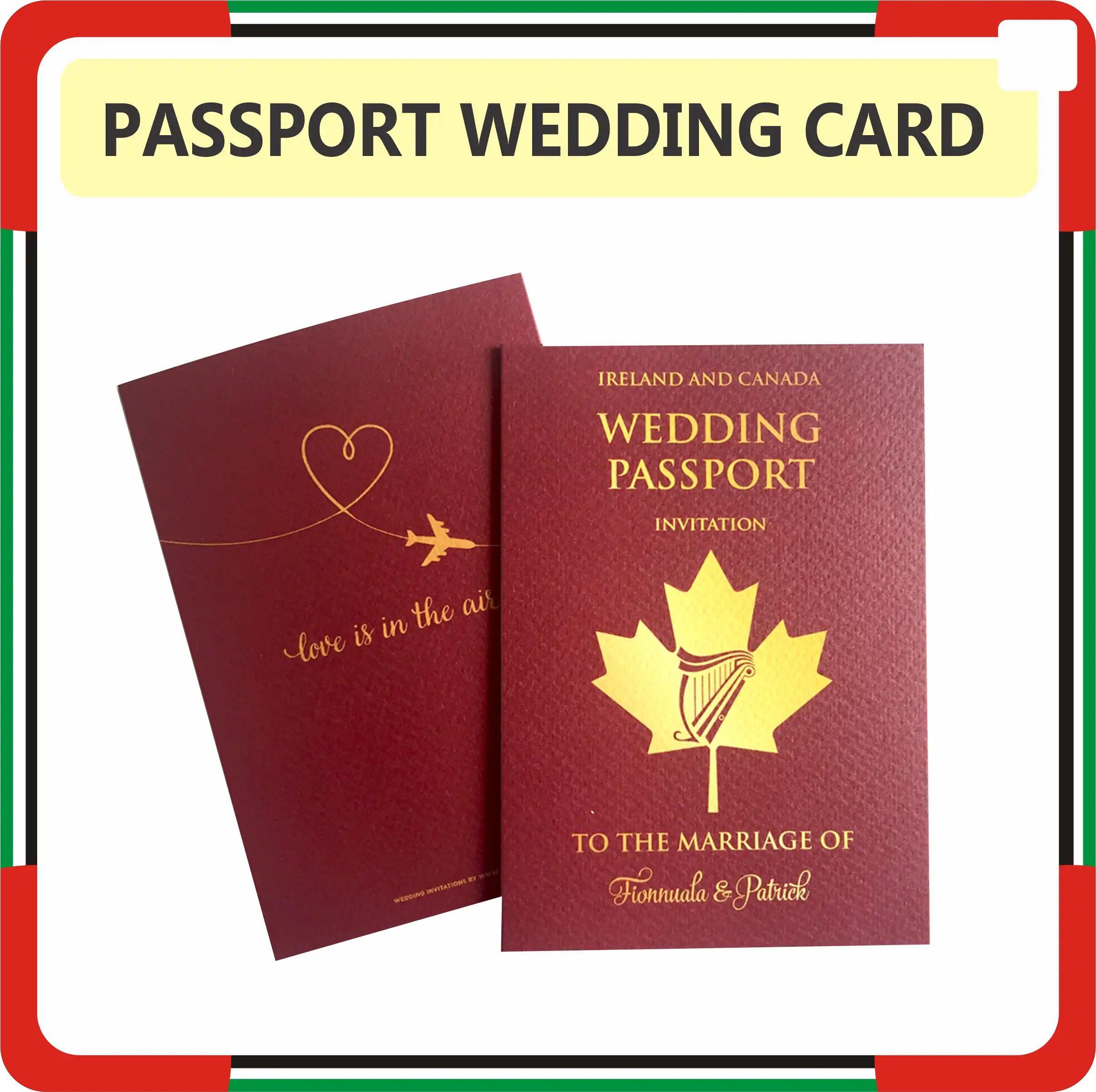 Passport Wedding Card Printing in Dubai UAE