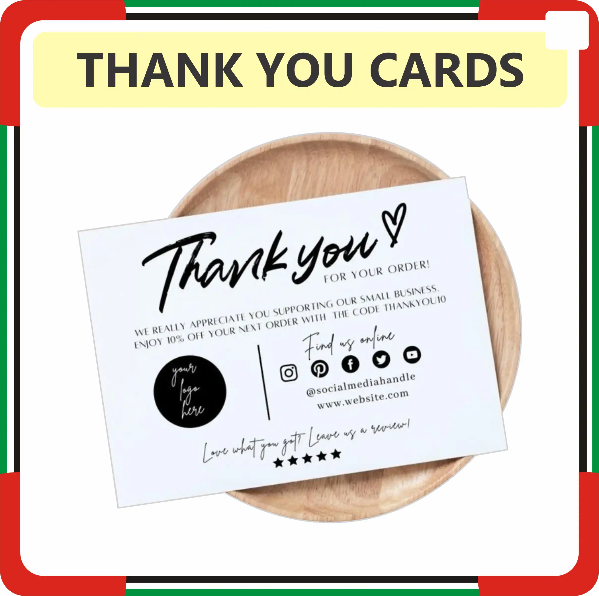 Thank You Cards Printing in Dubai UAE