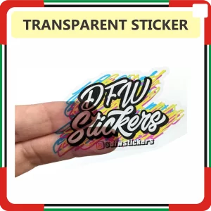 Transparent Sticker Printing in Dubai UAE