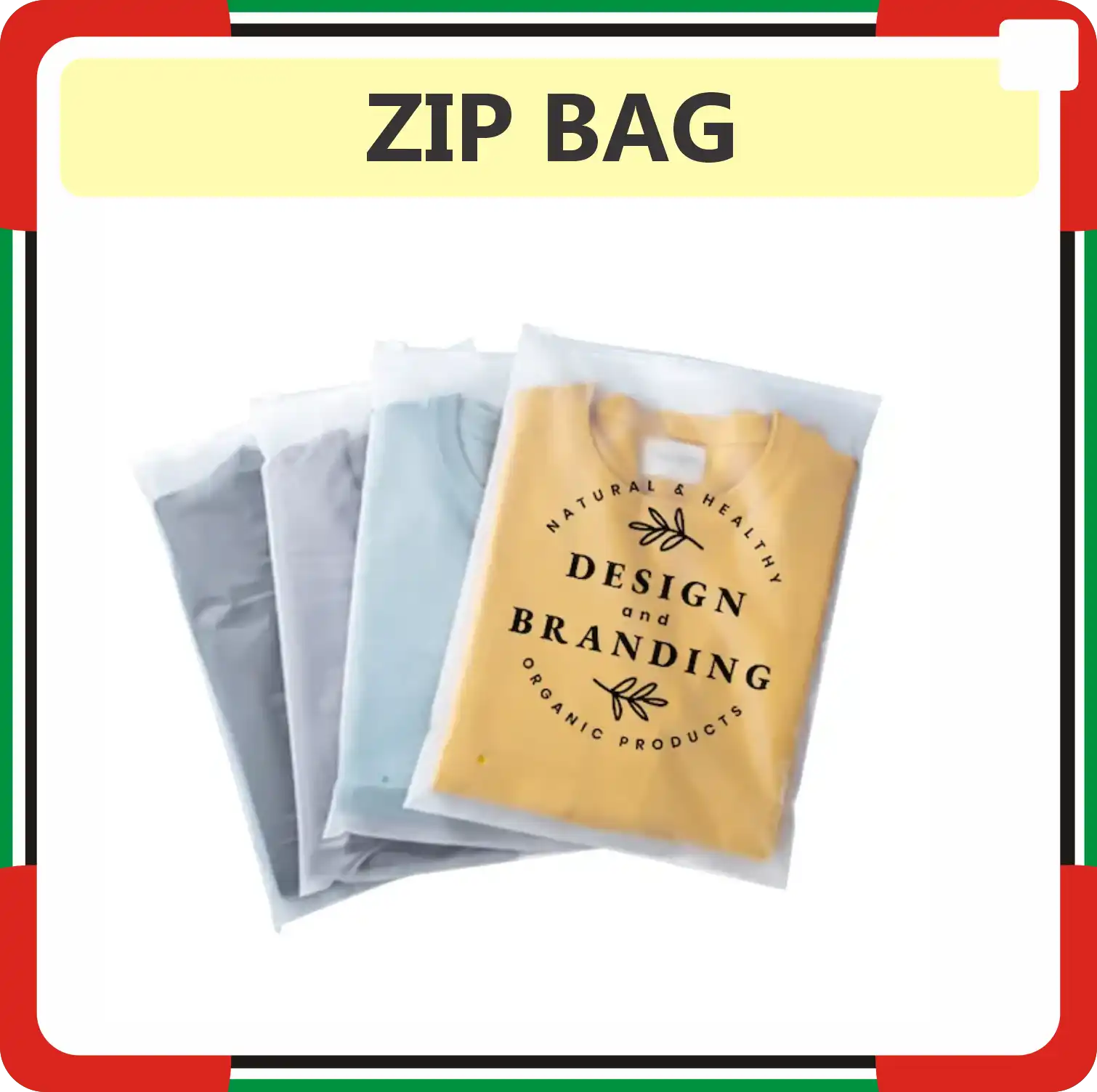Zip Bag Printing in Dubai UAE