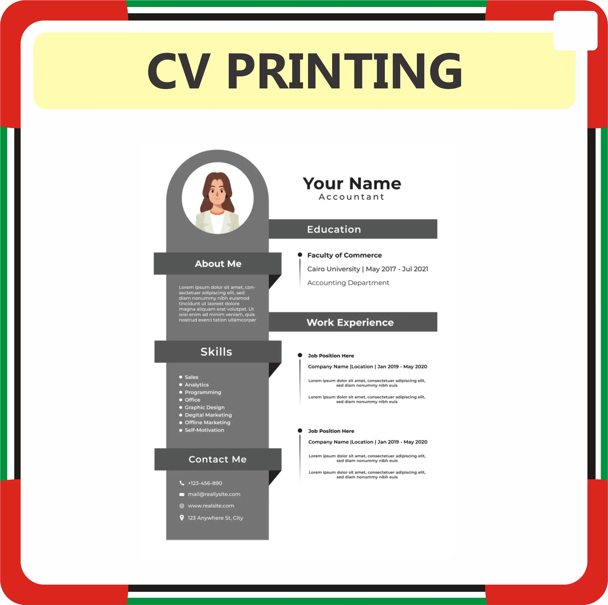 CV Printing Online in Dubai UAE