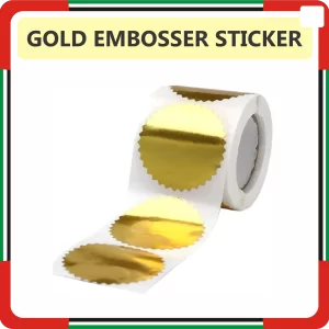 Gold Embosser Sticker Online in Dubai UAE