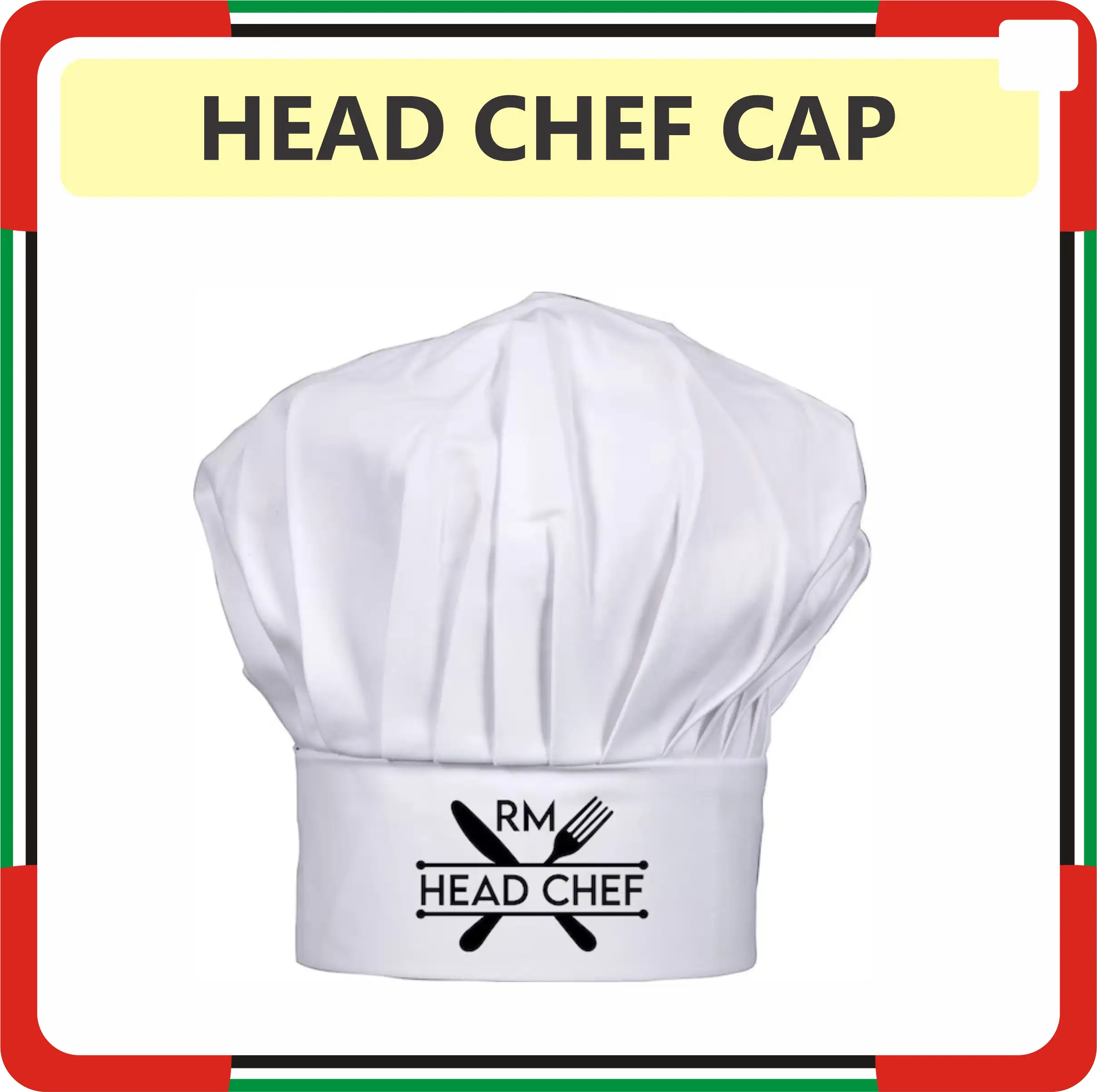 Head Chef Cap Printing in Dubai UAE