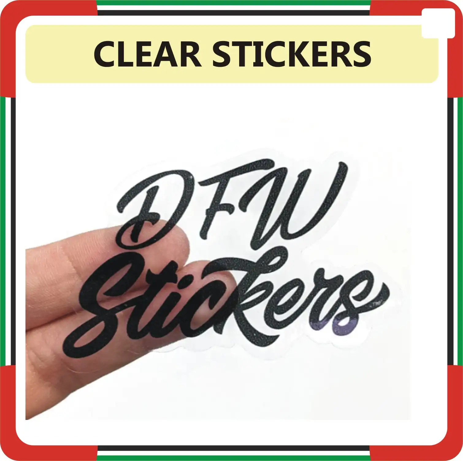 Clear Stickers Printing in Dubai UAE