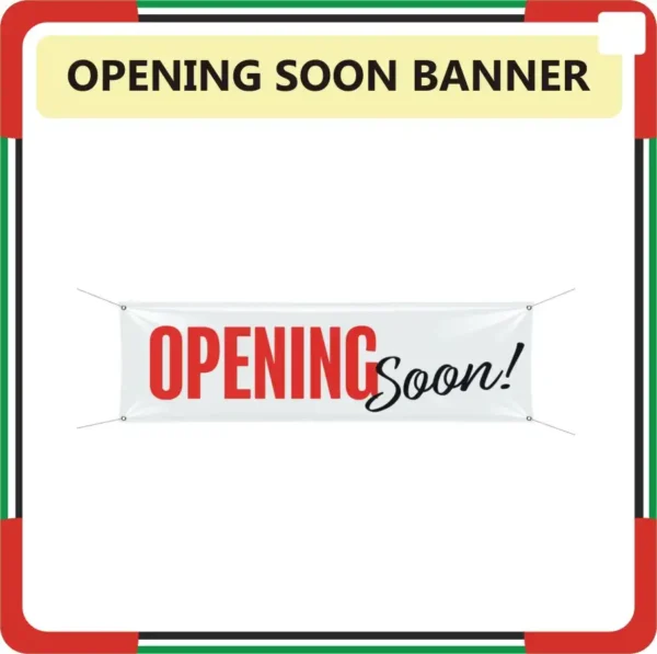 Opening Soon Banner Online | Opening Soon Poster Near Me