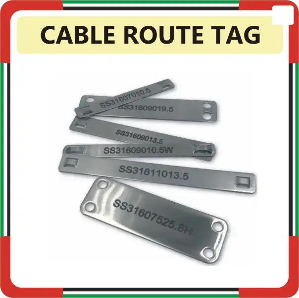 Cable Route Tag Printing in Dubai UAE