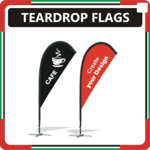 Teardrop Flags Printing Online in Dubai