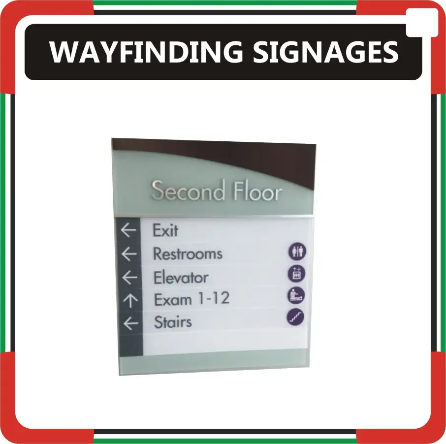 Wayfinding Signages Maker Online in Dubai